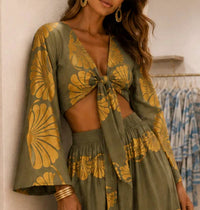 Mystery Resort - Seashell Dreams Maxi Skirt Set