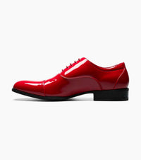 STACY ADAMS Men's Gala Cap Toe Oxfords in red - men's shoe - view 5