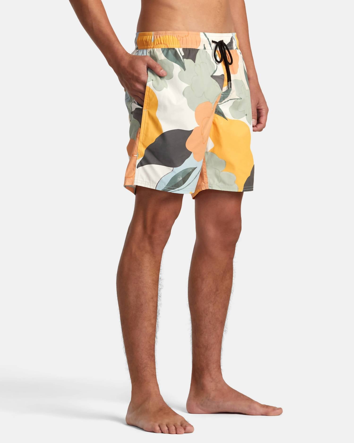 Rvca - Perry Elastic Waist Swim Trunk
