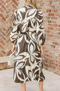 Umgee - Darla Abstract Midi Dress