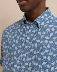 SOUTHERN TIDE Summer Rays Sportshirt in coronet blue - men's shirt - view 4