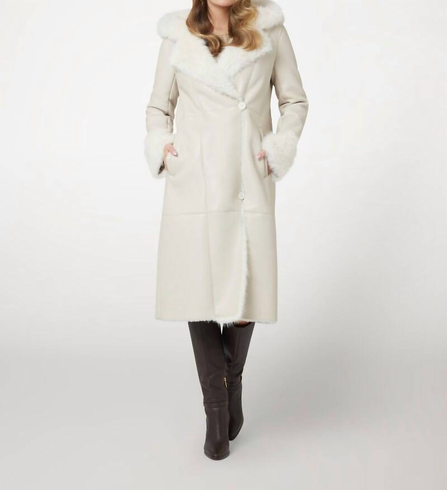 Guess - Long Faux Leather Coat