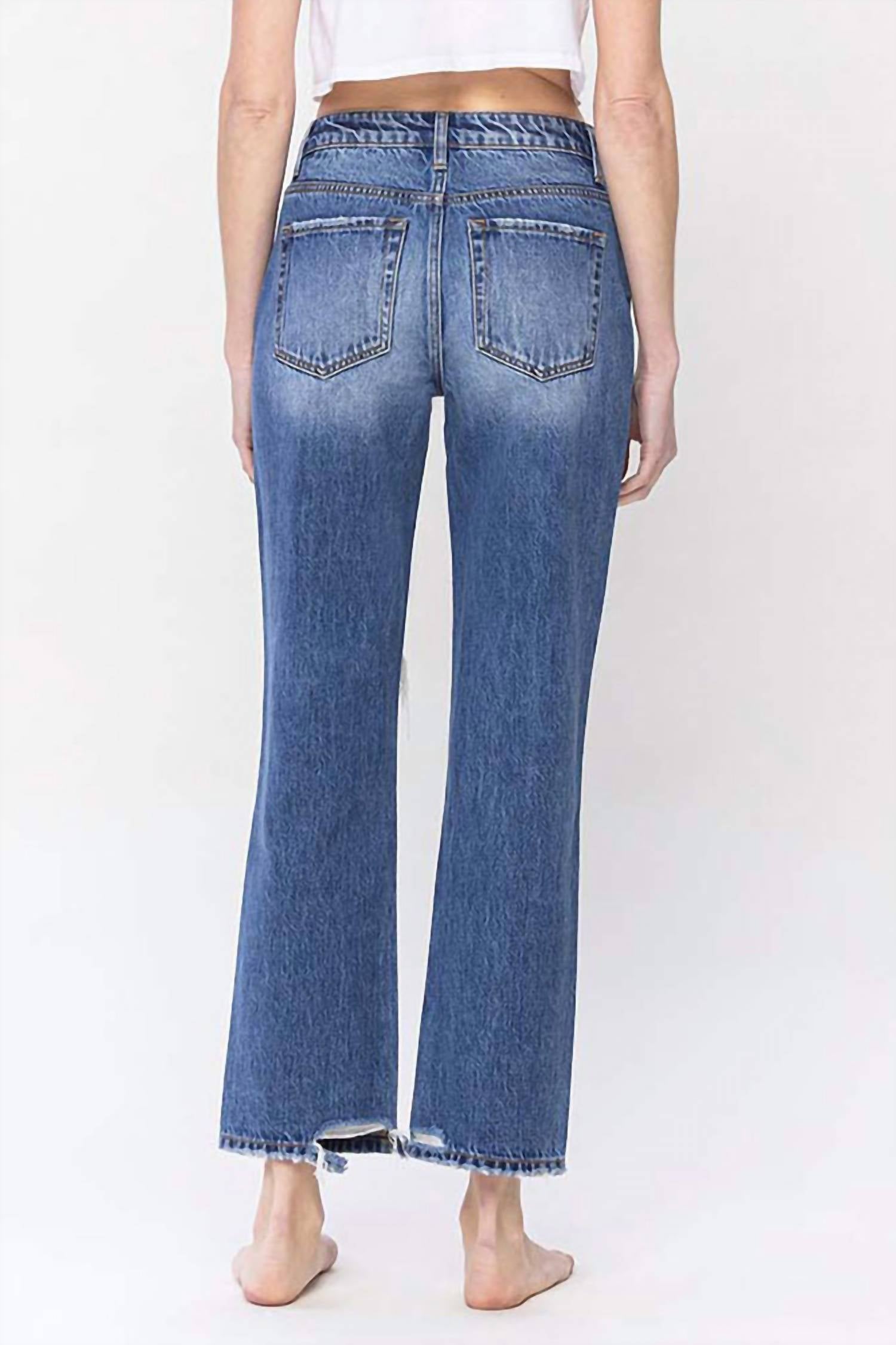 Vervet By Flying Monkey - High Rise Straight Leg Jeans