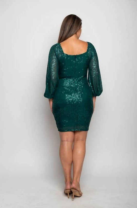 Curve Market - Brenda Semi-Formal Mini Dress - PLUS