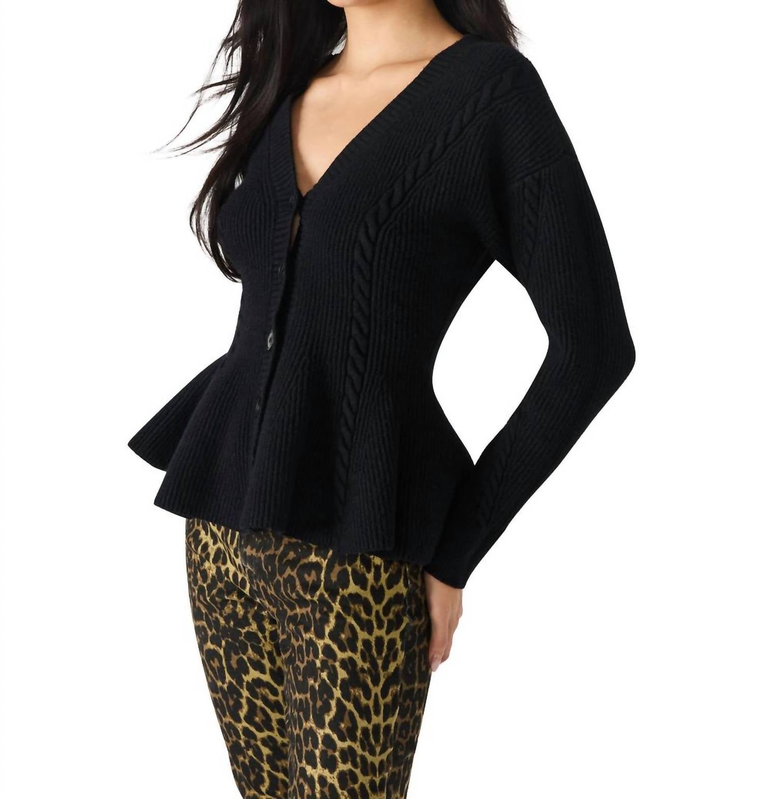 STEVE MADDEN Courtney Sweater in black - women's sweater