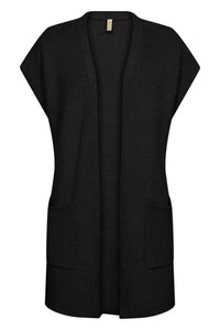 Soya Concept Women's Julia 9 Cardigan Top in black - women's sweater