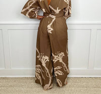 Bright Fashion - Roped Up Lightweight Short Sleeve Jumpsuit