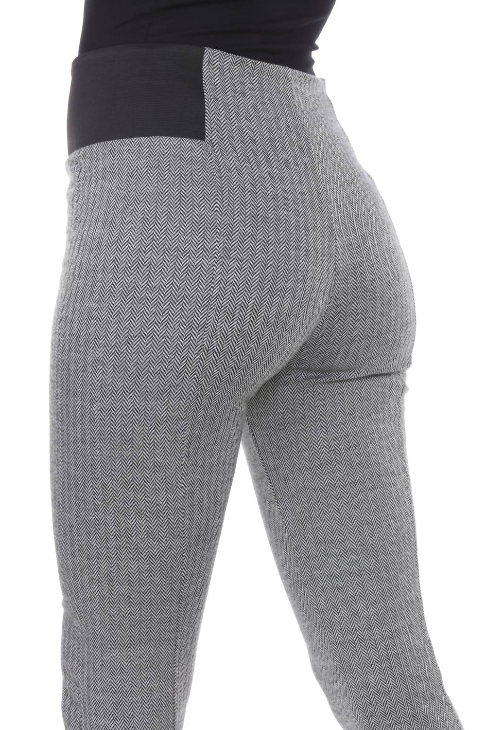White Mark - Women's Jacquard Slim Pants