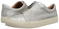 Frye Women's Lena Low Zip Sneaker in silver - women's sneaker - alternate view