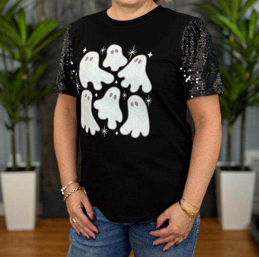 Southern Grace - Spooky In Sequins Top