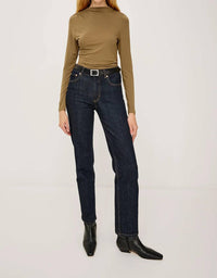 Rails Joelle Top in ginger - women's long sleeve top