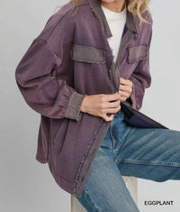 Umgee - Uxeknit Mineral Wash Shacket