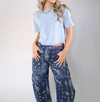 Z Supply - Women's Curran Knit Denim Sweatshirt