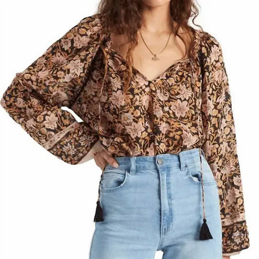 Billabong - Sun Fire Woven Long Sleeve Top