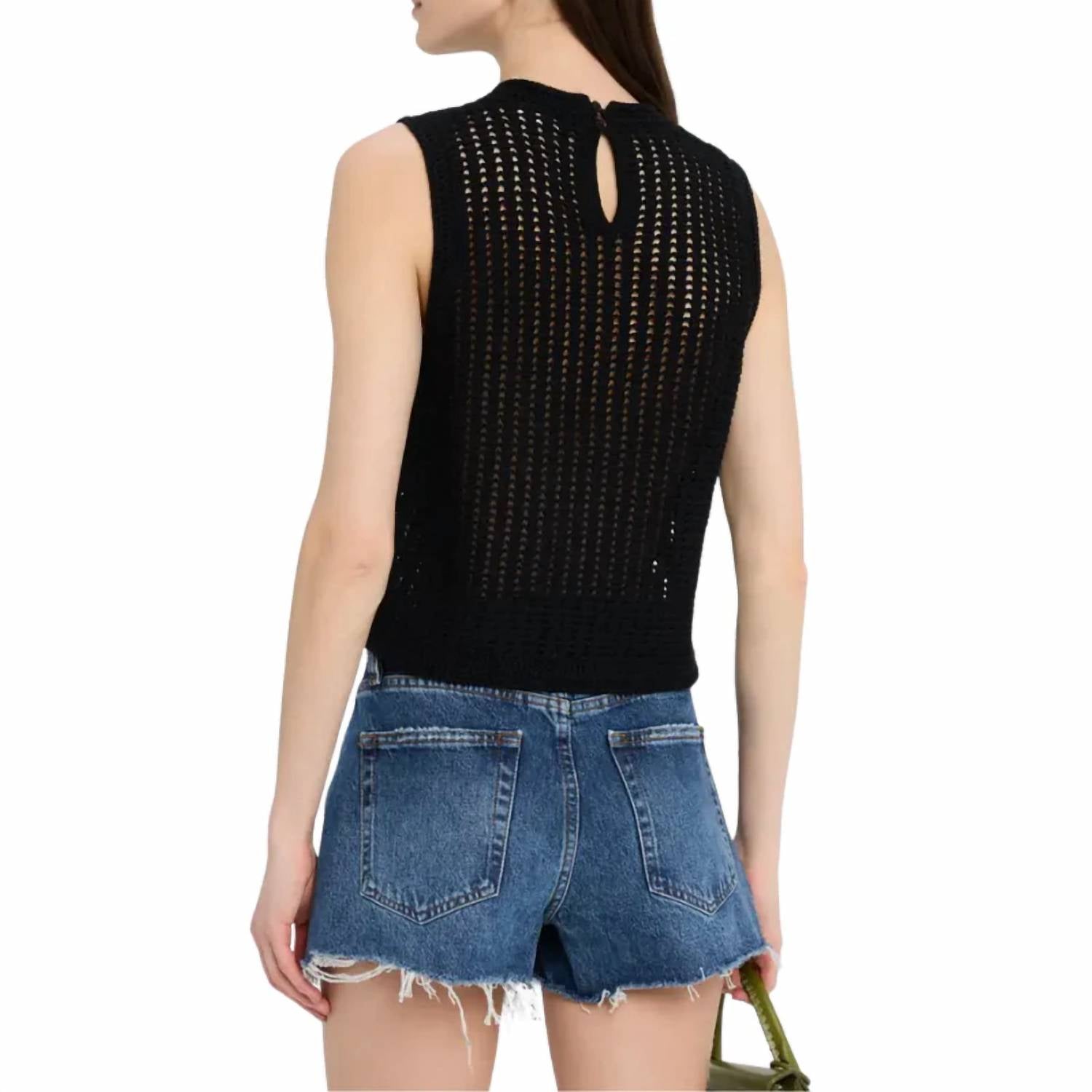 Frame - Crochet Crew Neck Tank Top