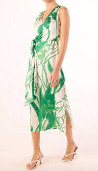 Misa Los Angeles - Kina V-neck Midi Dress