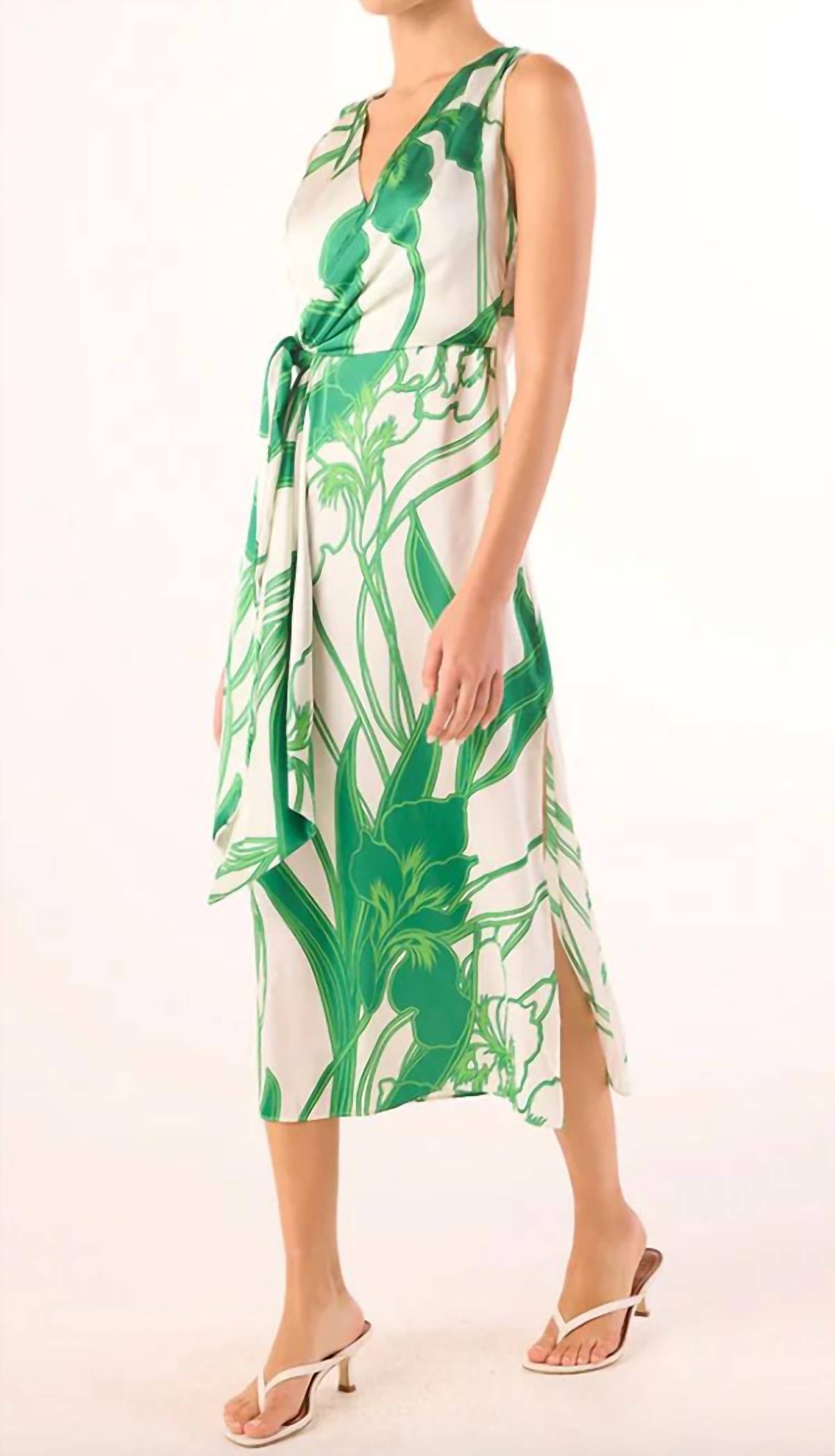 Misa Los Angeles - Kina V-neck Midi Dress