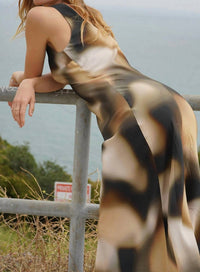 Lna - V Slip Midi Dress