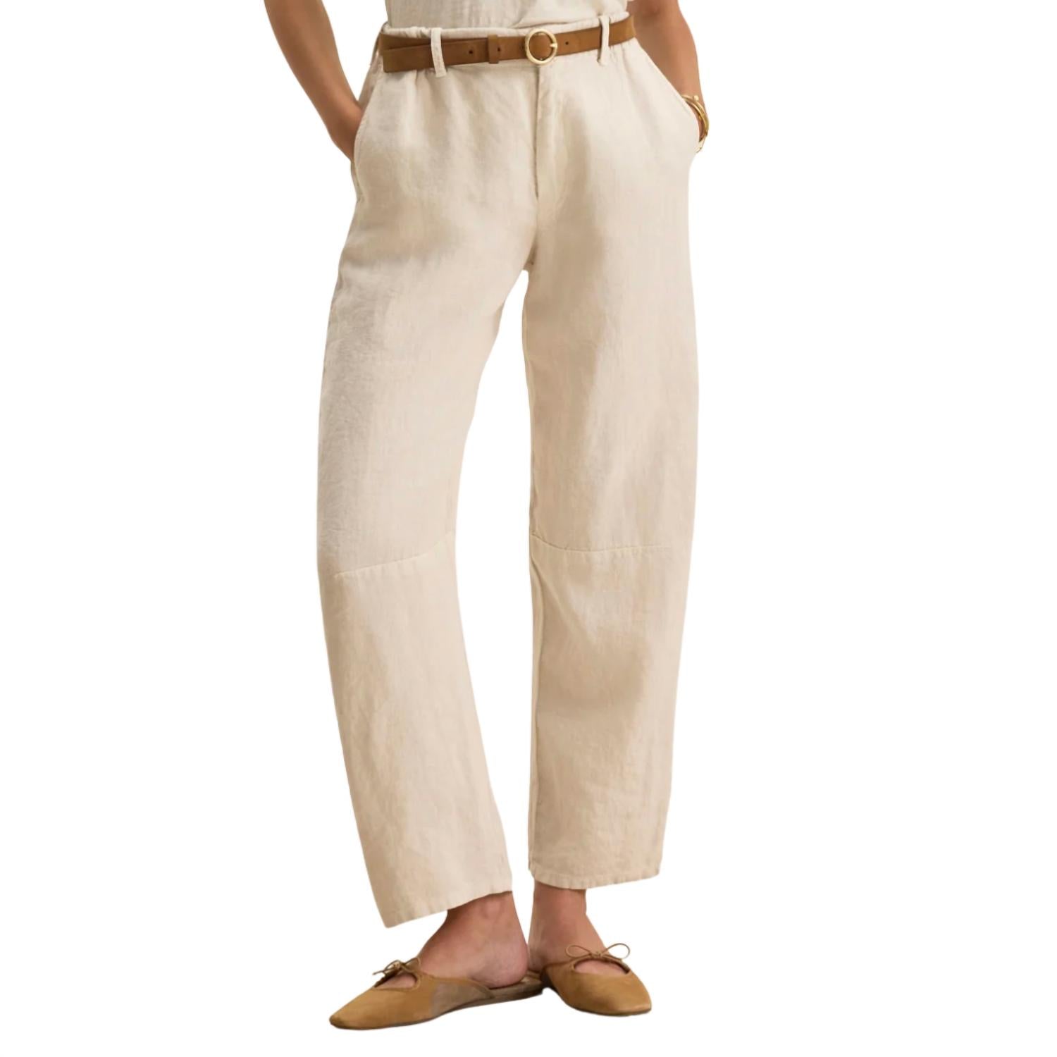Velvet By Graham & Spencer - Women's Taylor Heavy Linen Pants