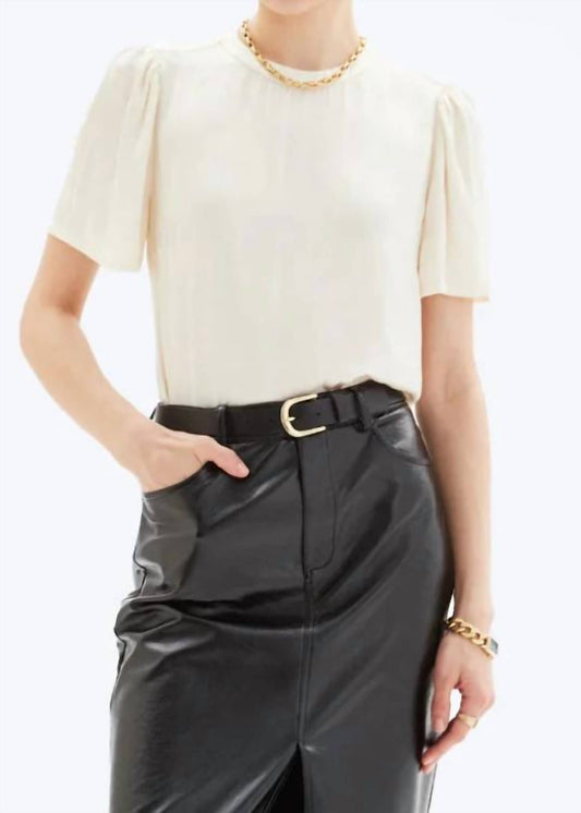 Chrldr - TIGER TIA FLUTTER SLEEVE TOP