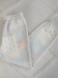 Sunkissed Coconut - Quilted Pastel Sweatpants