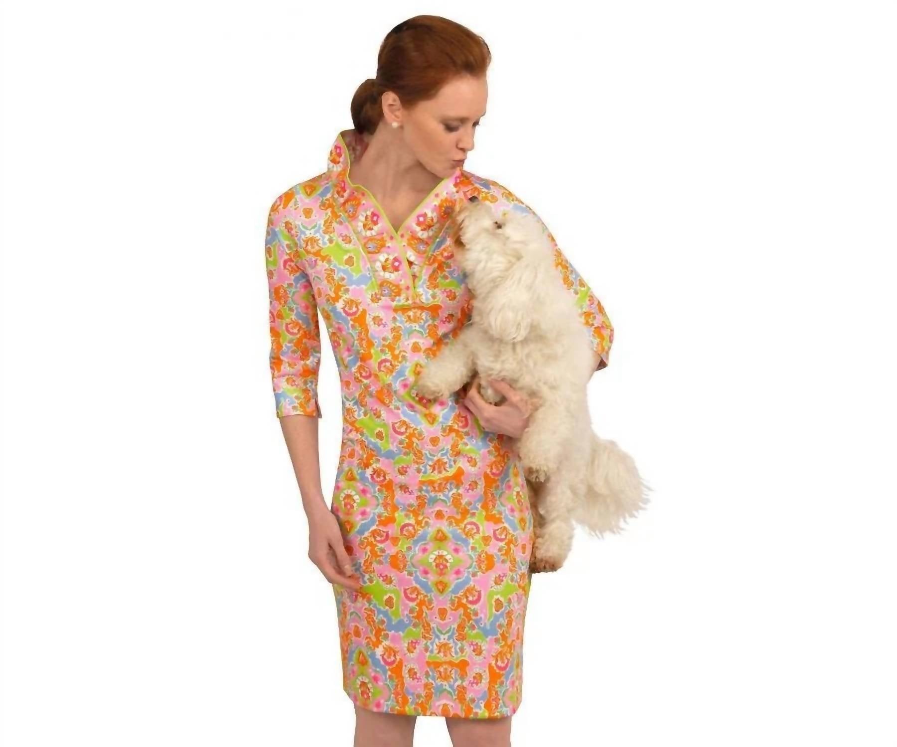 Gretchen Scott - Wattleau Ruffle Neck Dress