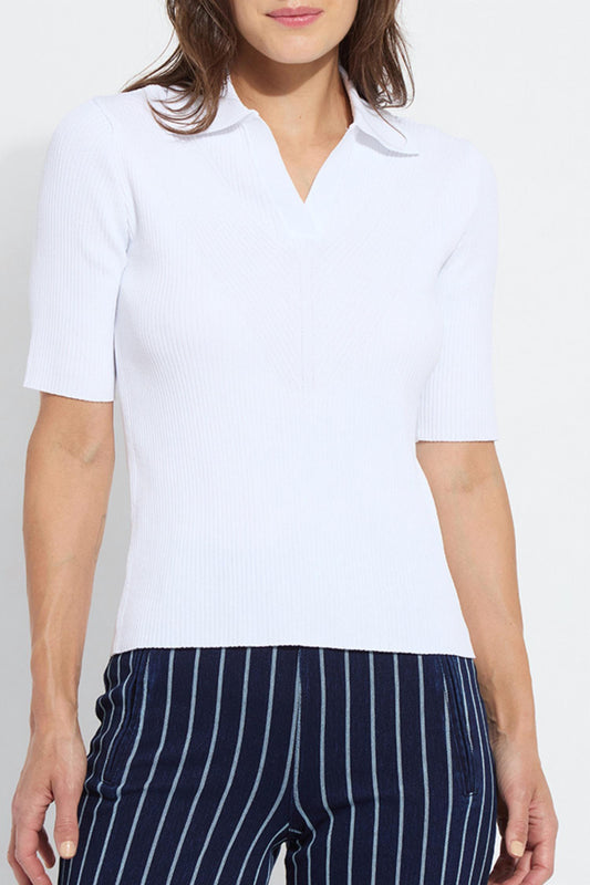 Lysse - Women's Kenzie Ribbed Knit Polo