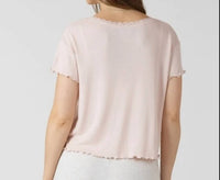 Dex - Lace Trim Waffle Top