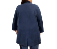 On The Plus Side - Long Sleeve Peacoat - Plus Size