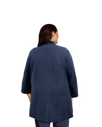 On The Plus Side - Long Sleeve Peacoat - Plus Size