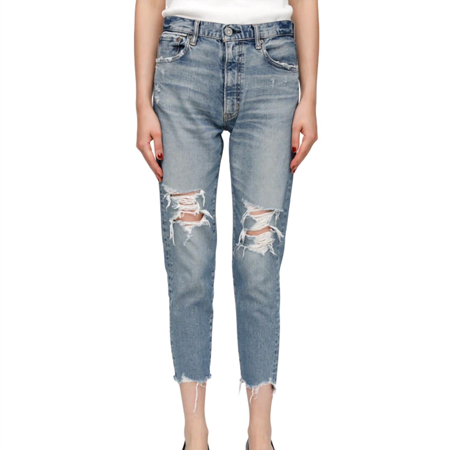 Moussy Carter Friend Jean in blue 2 - women's jeans
