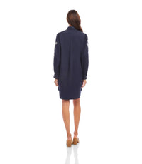 Karen Kane - Embroidered Puff Sleeve Shirtdress