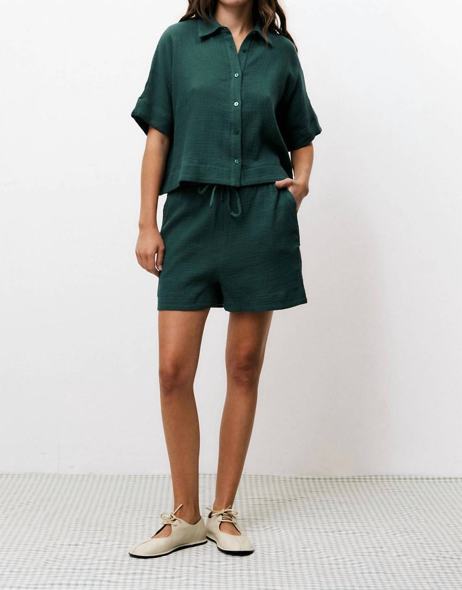 Frnch - Nerline Cotton Gauze Shorts
