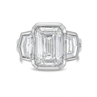 Diana M Jewels - Women's Emerald & Cadilac Lab-Grown Diamond Jewelry Ring (10.00 Ct) - Bold