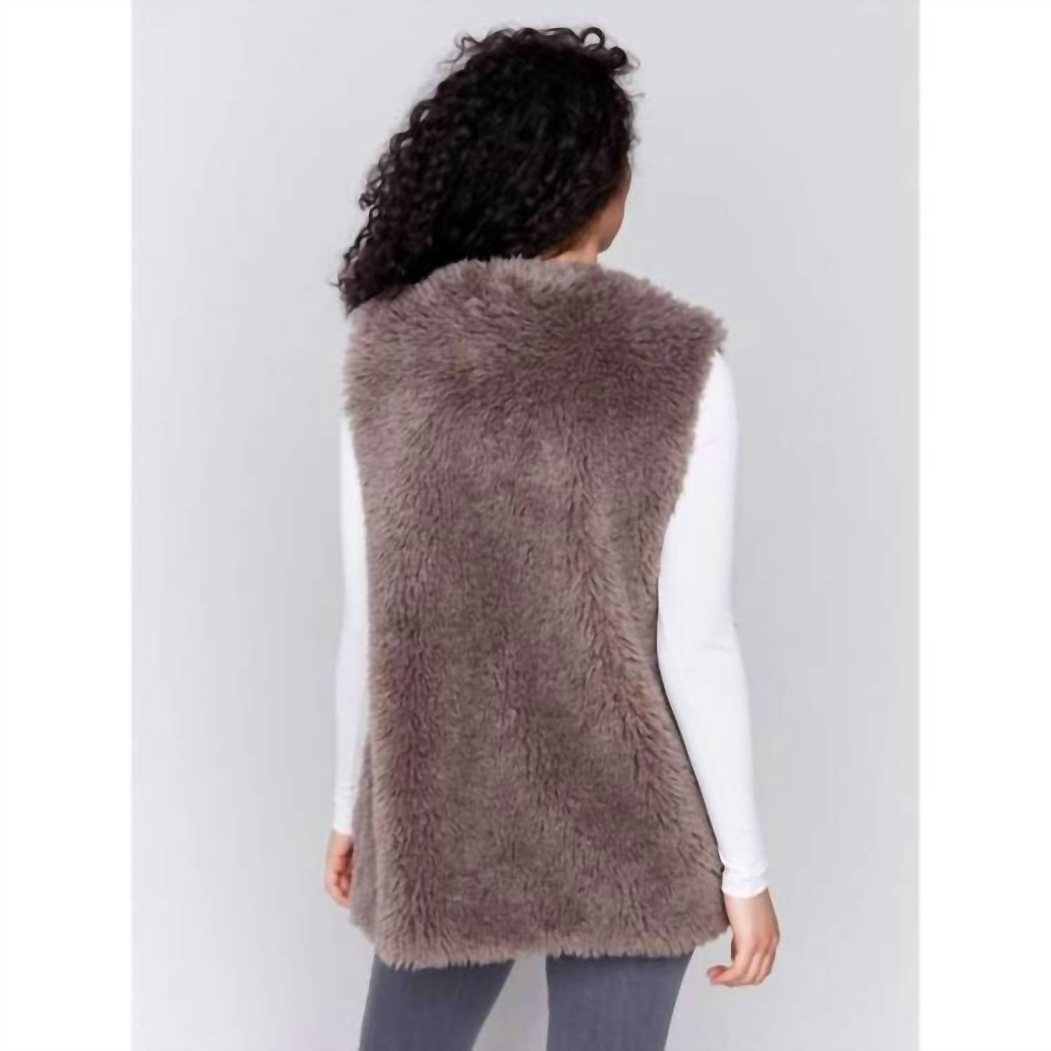 Charlie B - Long Faux Fur Vest