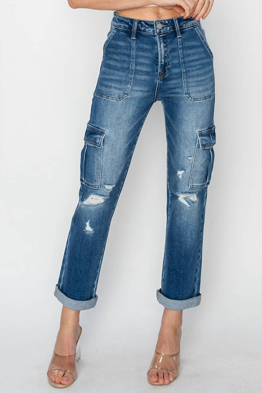 Risen - Risen Highway Chic High Rise Cargo Jeans