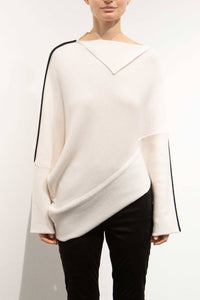 Pier Antonio Gaspari - Gaspari Asymmetrical Sweater With Piping