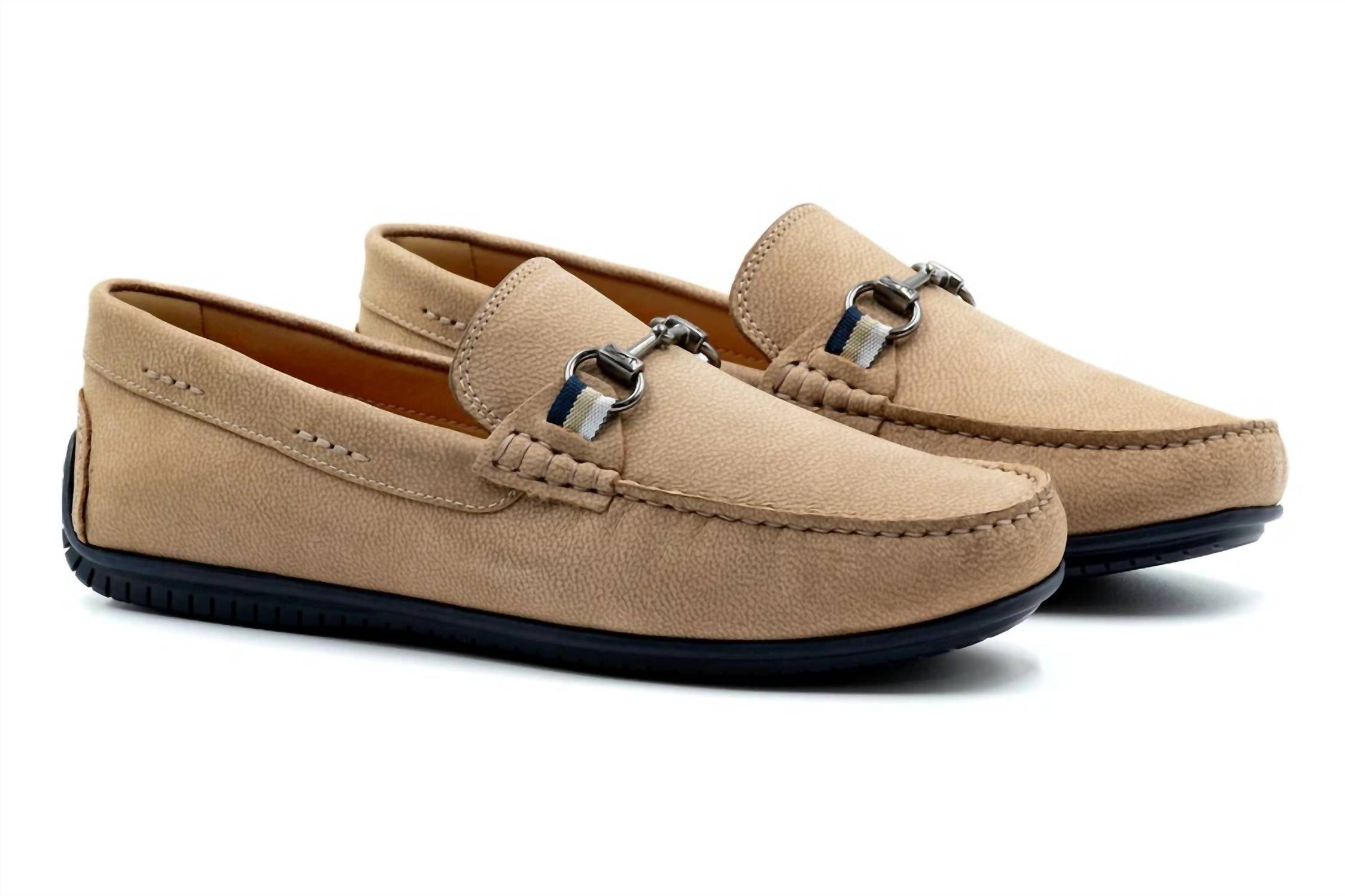 Martin Dingman - Men's Bermuda Nubuck Horse Bit Loafers