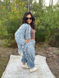 Oli & Hali - Paisley Splatter Long Sleeve Top