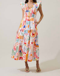 Sugarlips - Petrolia Town Midi Dress