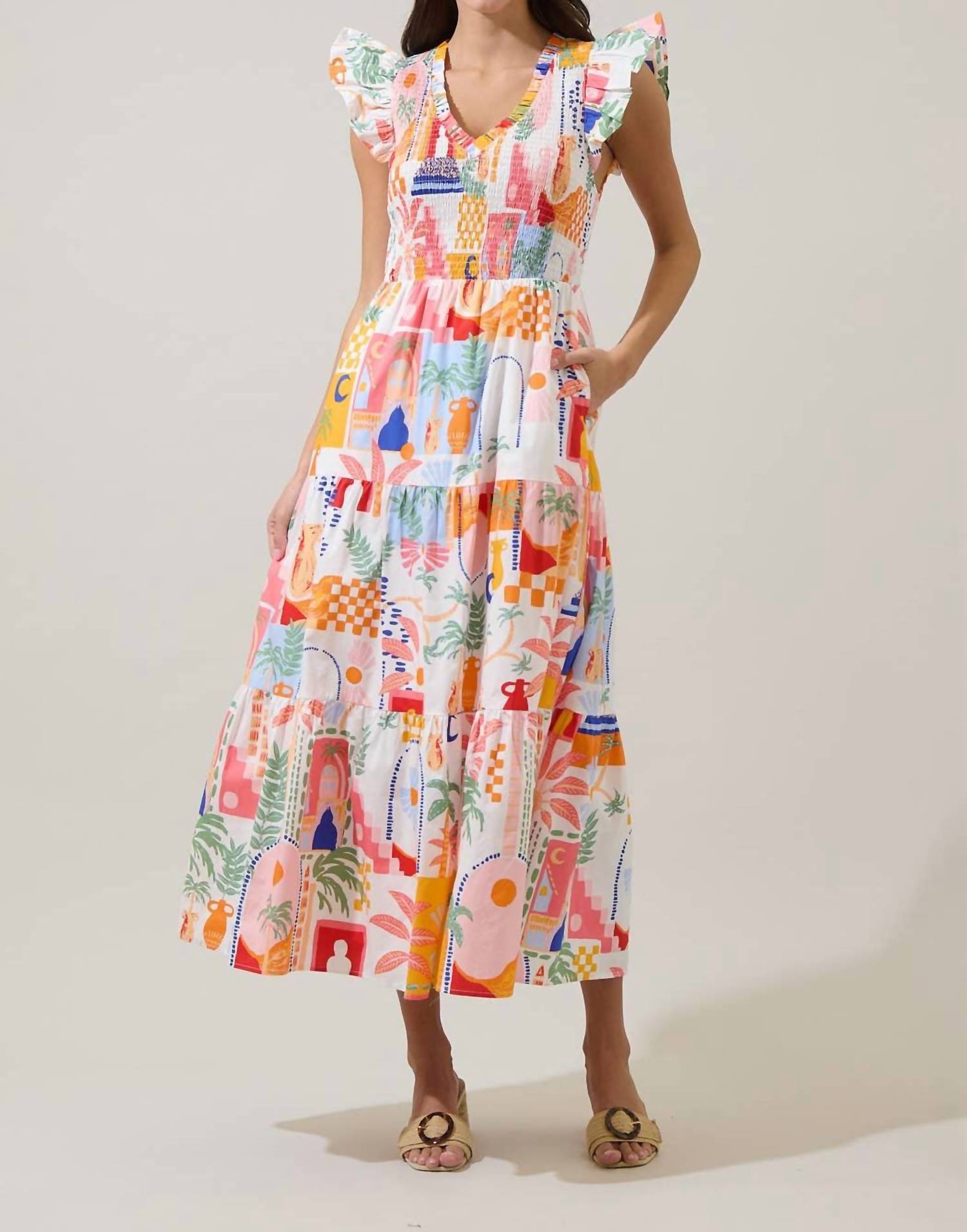 Sugarlips - Petrolia Town Midi Dress