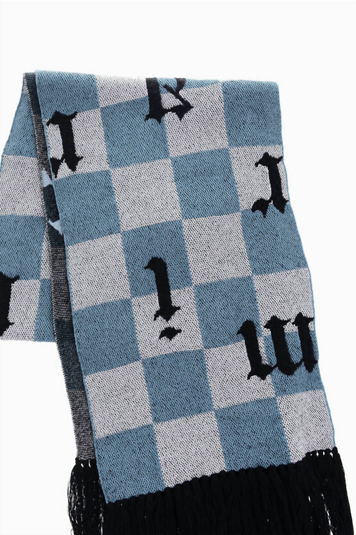Amiri - Men's Cashmere Old English Checkered Scarf