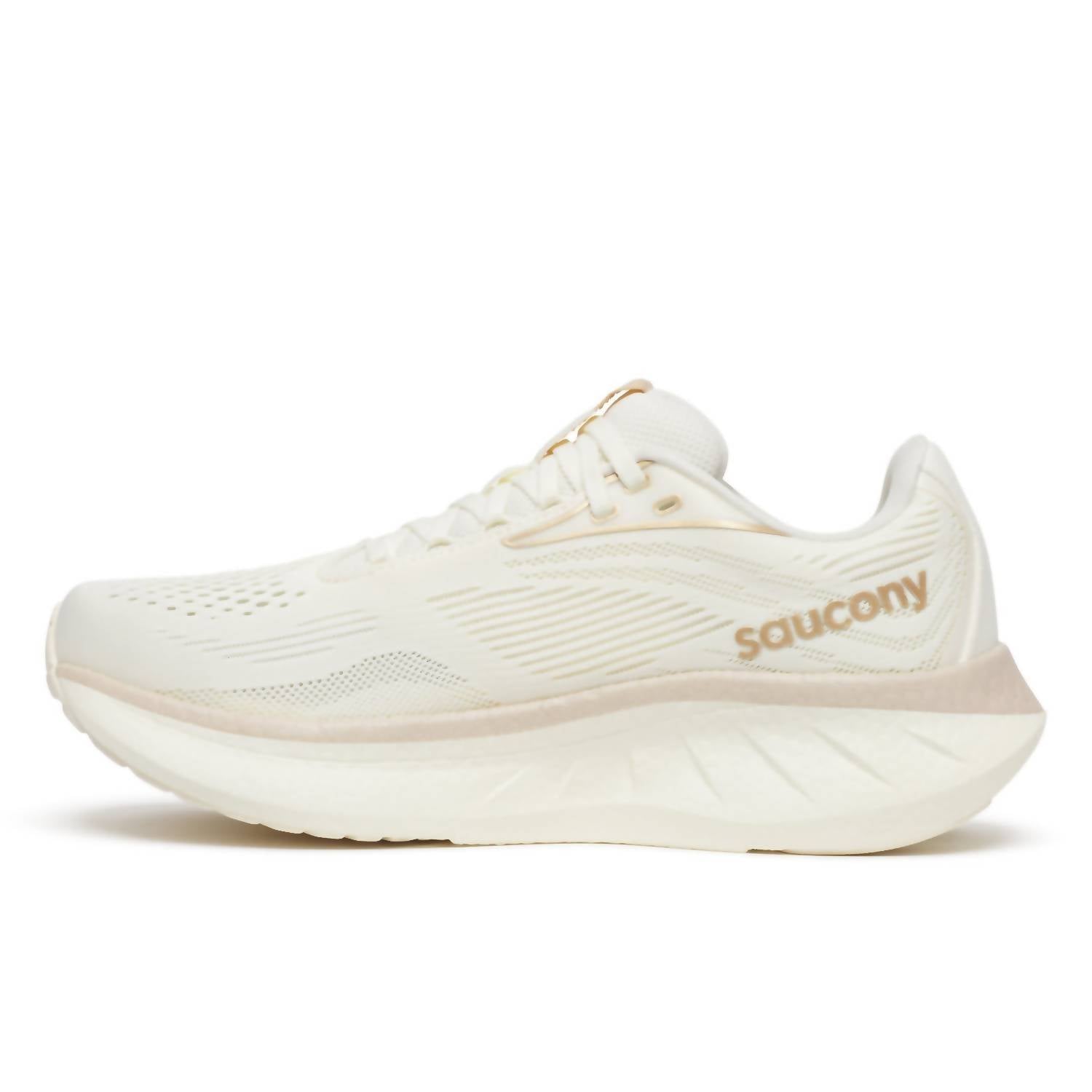 SAUCONY Women's Ride 18 Running Shoe in vanilla - women's sneaker - alternate view