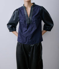 MELISSA NEPTON Rocha Blouse in dark navy - women's blouse