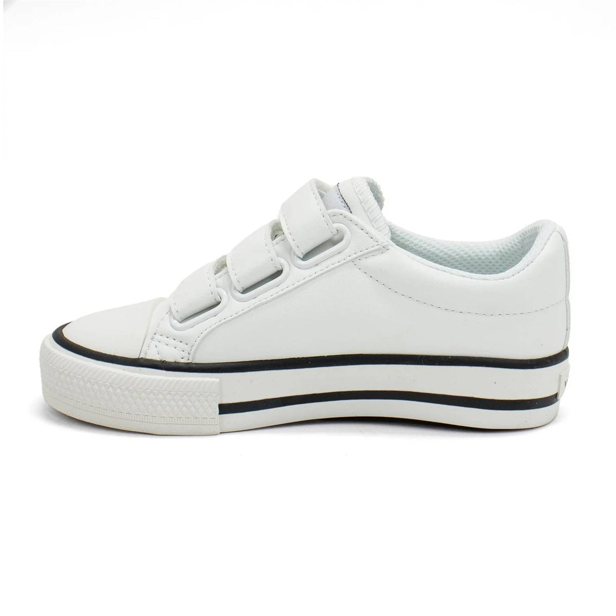 Victoria - Boy's Tribu Contrast Faux Leather Straps Sneaker