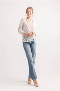 Papillon - Lace Coverup With Trim Detail