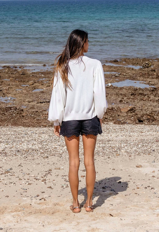 Scarlett Poppies - VOLUME SLEEVE FEMININE CASHMERE CARDIGAN