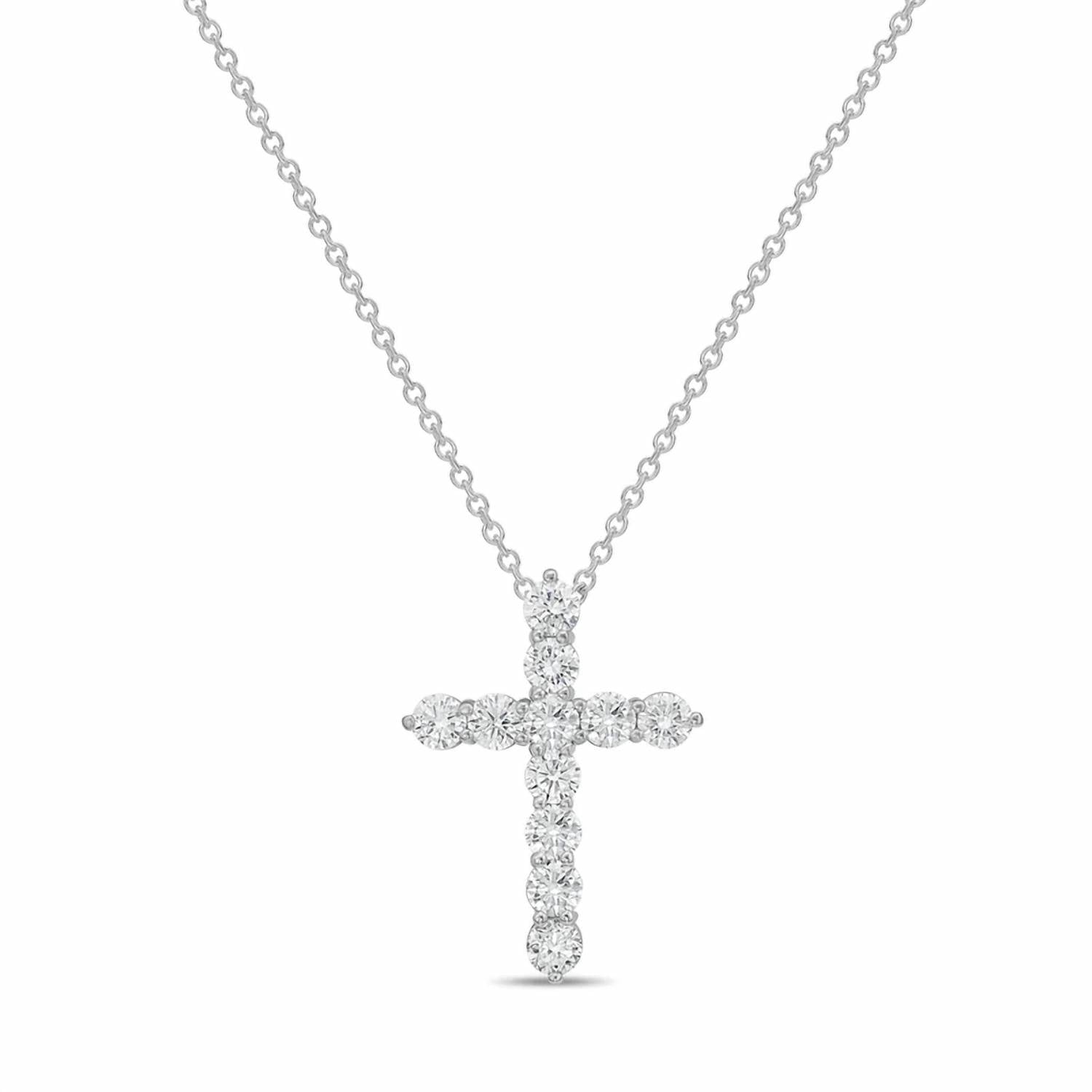 Diana M Jewels - Women's Round Lab-Grown Diamond Pendant Necklace (1.50 Ct) - Petite