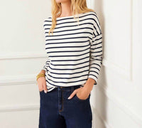 Karen Kane - Women's Three Quarter Sleeve Boatneck Top