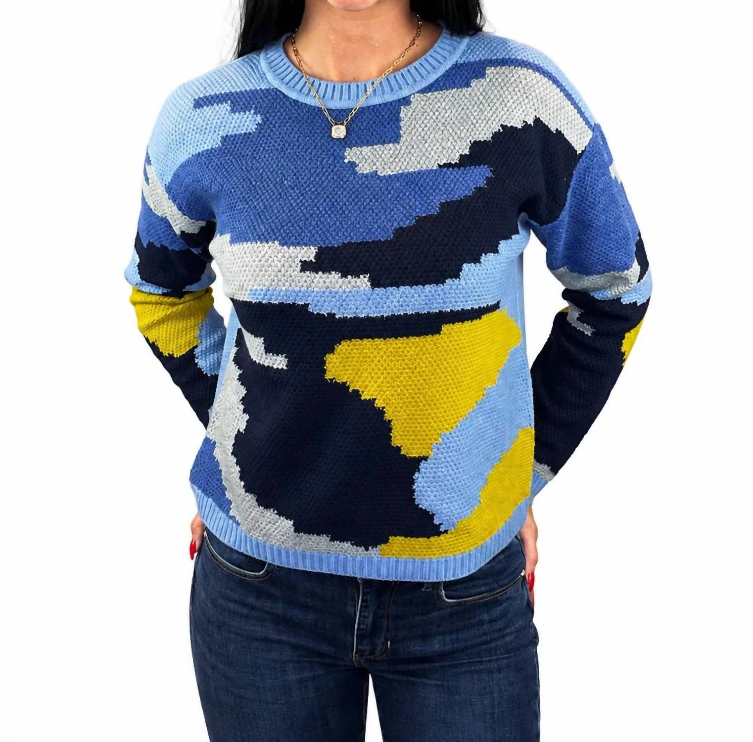 Mb By Tribal - Drop Shoulder Knit Sweater